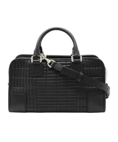 Loewe Zipper Shoulder Bag In Black