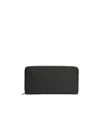 Loewe Logo-debossed Zip-around Wallet In Black