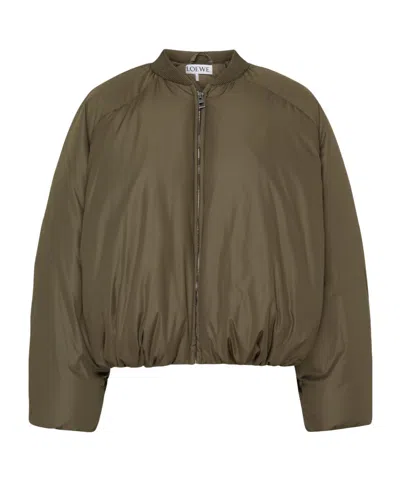 Loewe Zippered Pilot Casual Jacket In Beige