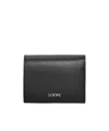 Loewe Zippered Three-fold Wallet In Black