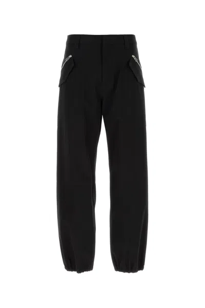 Loewe Zip-pocket Cargo Trousers In Black