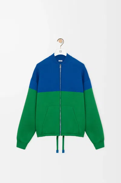 Loewe Zip-up Cardigan In Cotton Size:xs For Woman In Multi