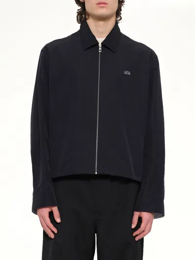 Loewe Zip-up Jacket In Black