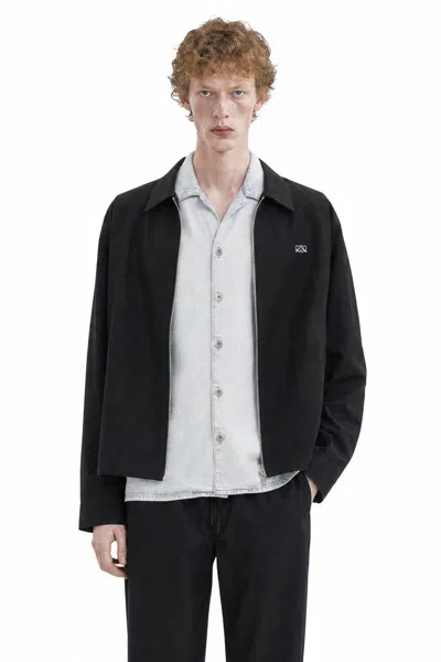 Loewe Zip-up Jacket In Technical Cotton In Black