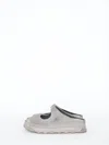 Lofina Women's Suede Slide Sandal In Gray In Grey