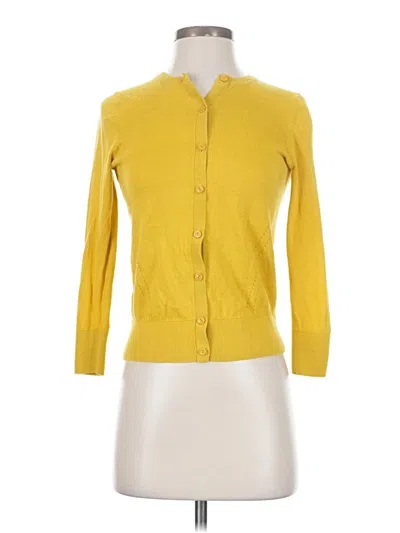 Pre-owned Loft 37 Cardigan Sweater In Yellow