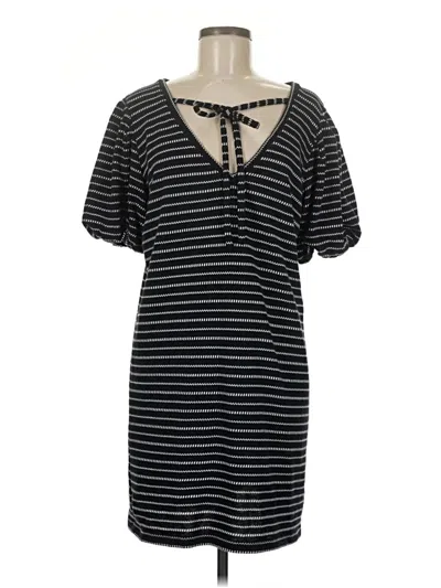 Pre-owned Loft Beach Casual Dress In Black