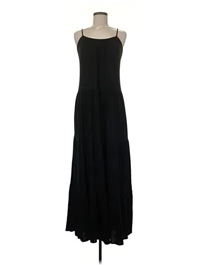 Pre-owned Loft Beach Casual Dress In Black