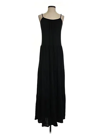 Pre-owned Loft Beach Casual Dress In Black