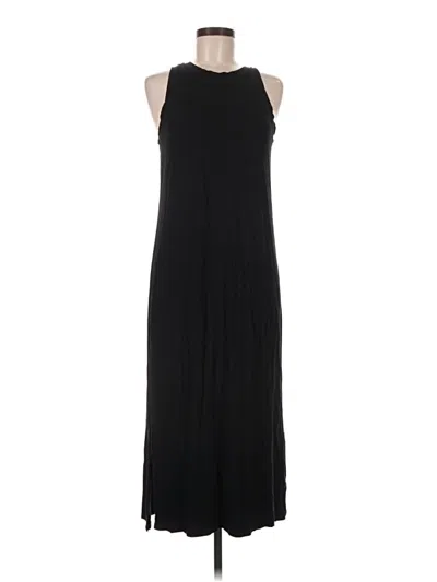 Pre-owned Loft Beach Casual Dress In Black