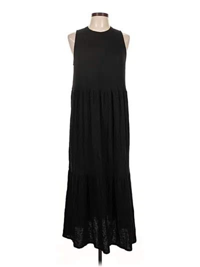 Pre-owned Loft Beach Casual Dress In Black