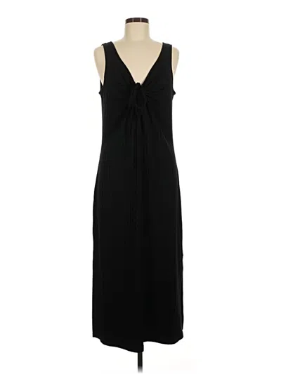 Pre-owned Loft Beach Casual Dress In Black