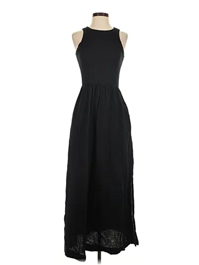 Pre-owned Loft Beach Casual Dress In Black