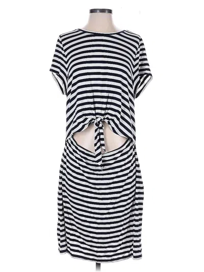 Pre-owned Loft Beach Casual Dress In Blue