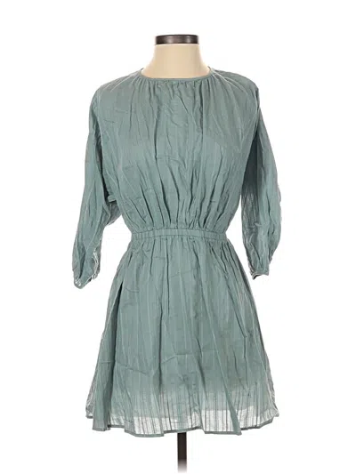 Pre-owned Loft Beach Casual Dress In Blue