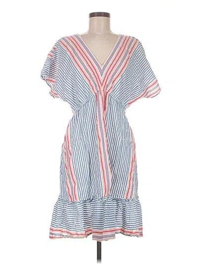 Pre-owned Loft Beach Casual Dress In Blue
