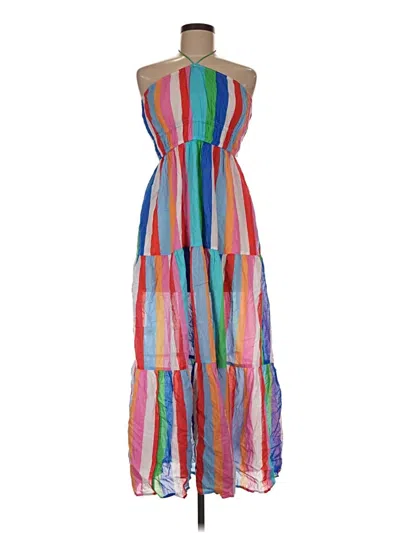 Pre-owned Loft Beach Casual Dress In Blue