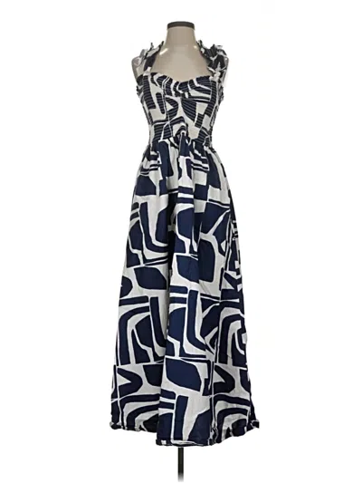Pre-owned Loft Beach Casual Dress In Blue