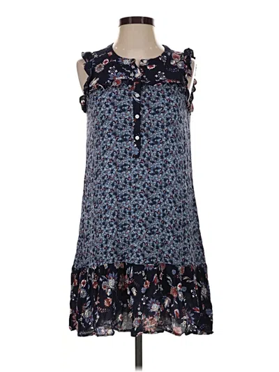 Pre-owned Loft Beach Casual Dress In Blue