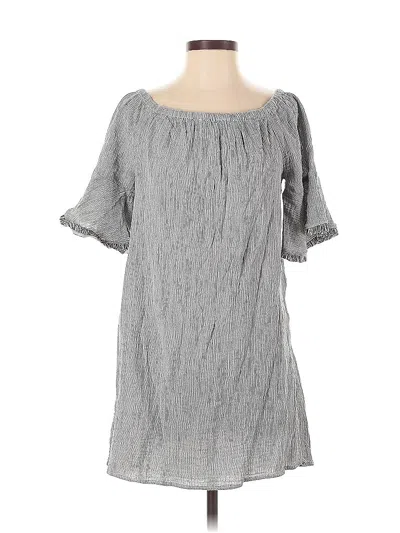 Pre-owned Loft Beach Casual Dress In Gray