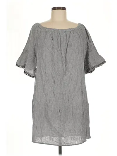 Pre-owned Loft Beach Casual Dress In Gray