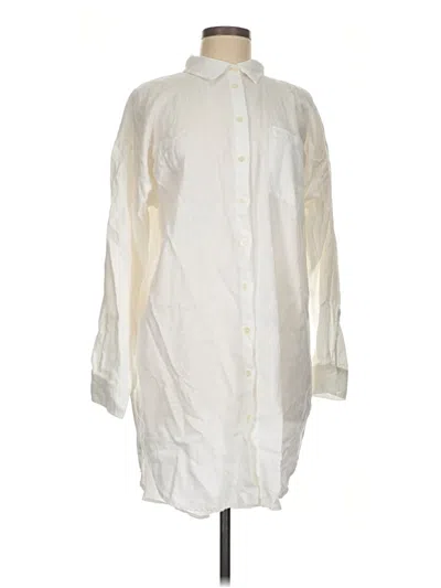 Pre-owned Loft Beach Casual Dress In Ivory