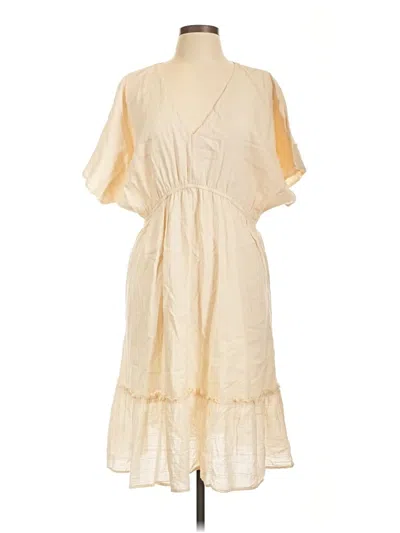 Pre-owned Loft Beach Casual Dress In Ivory