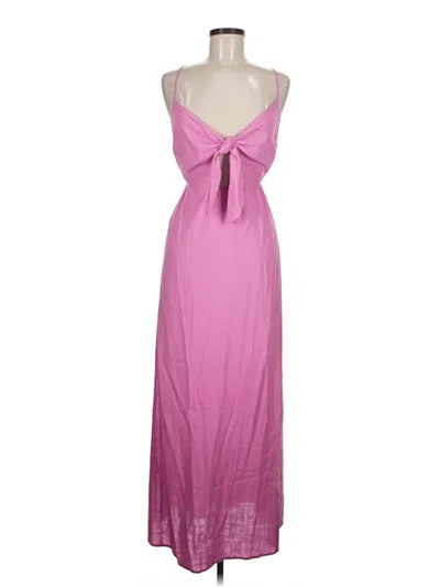 Pre-owned Loft Beach Casual Dress In Pink