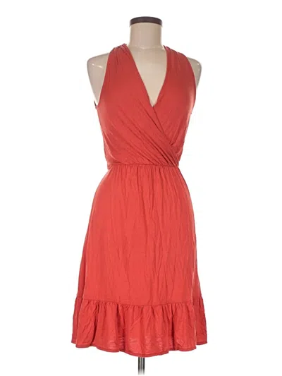 Pre-owned Loft Beach Casual Dress In Red