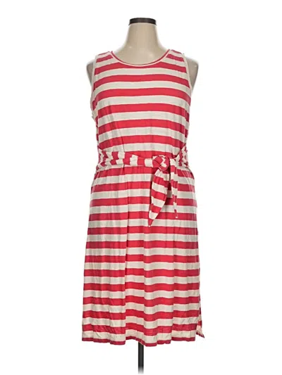Pre-owned Loft Beach Casual Dress In Red