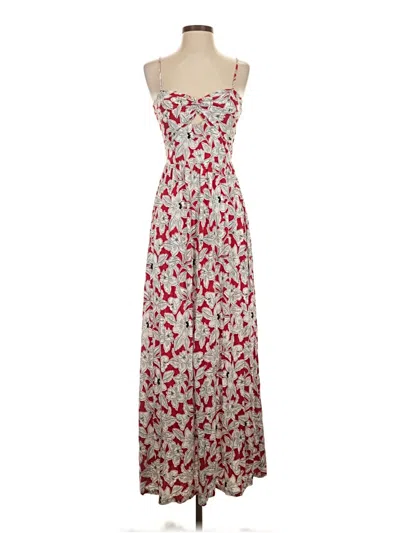 Pre-owned Loft Beach Casual Dress In Red