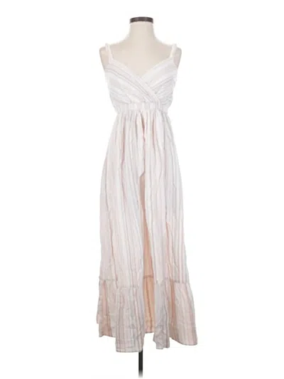 Pre-owned Loft Beach Casual Dress In White