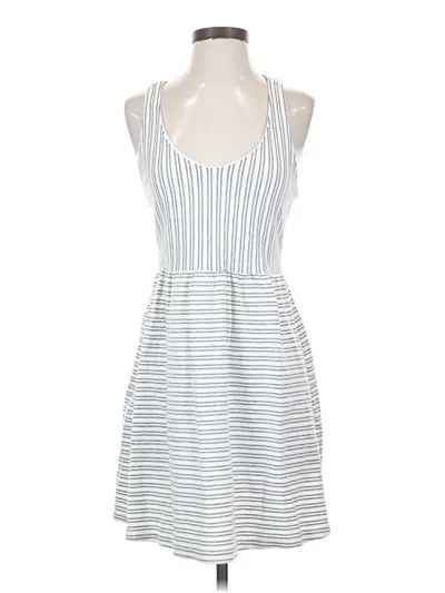 Pre-owned Loft Beach Casual Dress In White