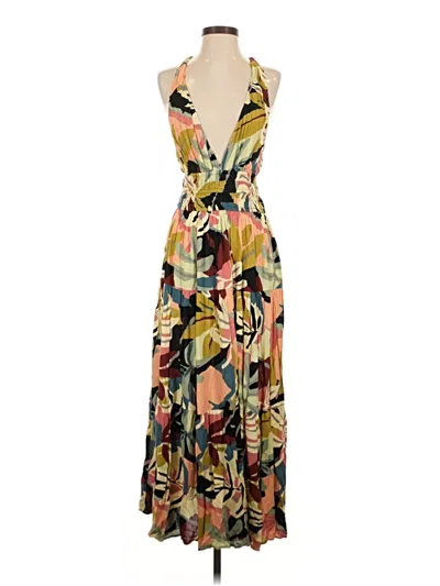 Pre-owned Loft Beach Casual Dress In Yellow