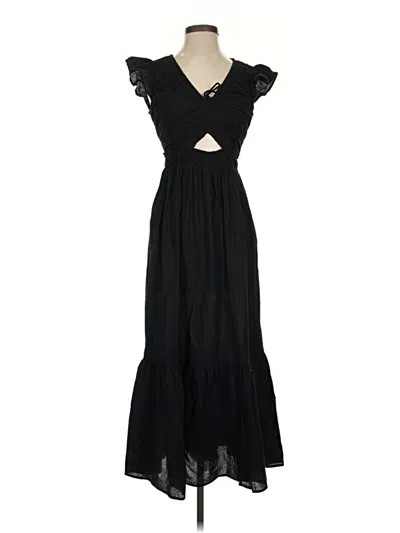 Pre-owned Loft Beach Cocktail Dress In Black