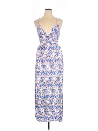 Pre-owned Loft Beach Cocktail Dress In Blue