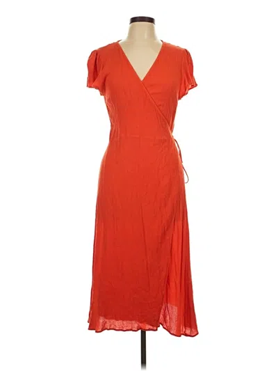 Pre-owned Loft Beach Cocktail Dress In Orange