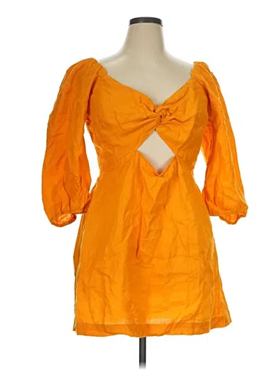 Pre-owned Loft Beach Cocktail Dress In Orange