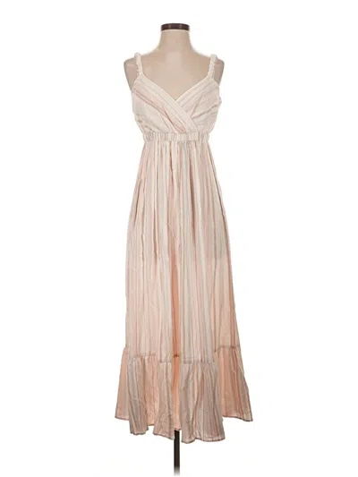 Pre-owned Loft Beach Cocktail Dress In Tan