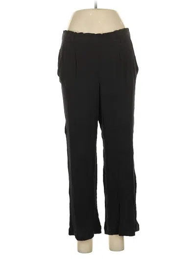 Pre-owned Loft Beach Dress Pants In Black