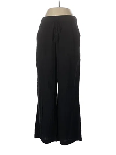 Pre-owned Loft Beach Dress Pants In Black