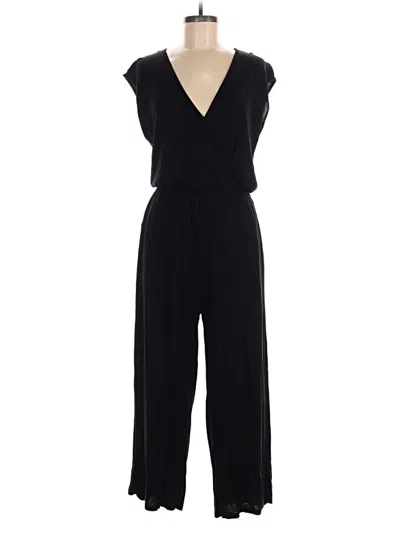 Pre-owned Loft Beach Jumpsuit In Black