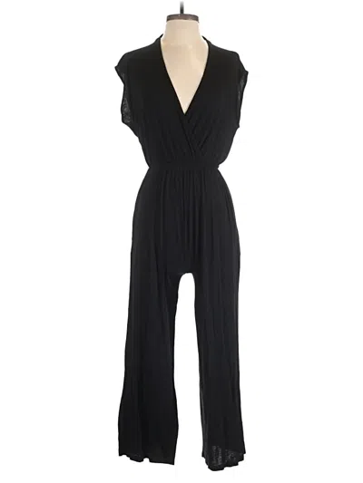 Pre-owned Loft Beach Jumpsuit In Black