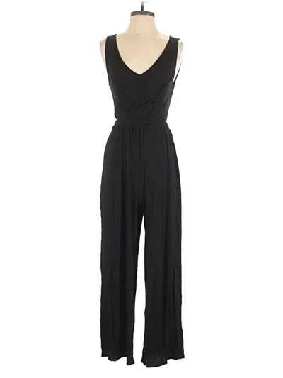 Pre-owned Loft Beach Jumpsuit In Black