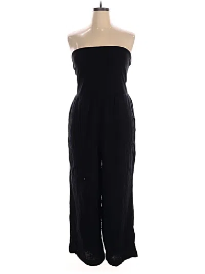 Pre-owned Loft Beach Jumpsuit In Black