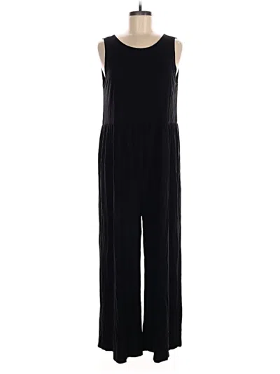 Pre-owned Loft Beach Jumpsuit In Black