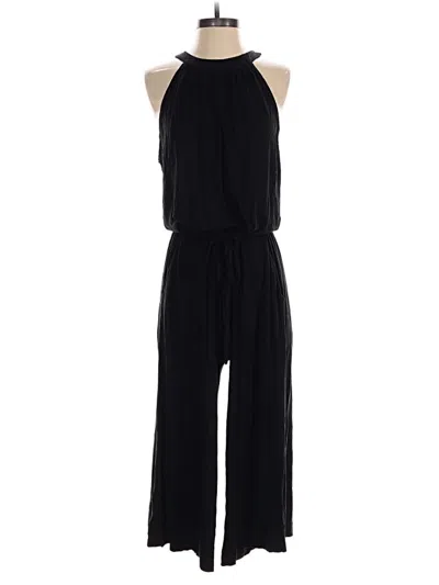 Pre-owned Loft Beach Jumpsuit In Black