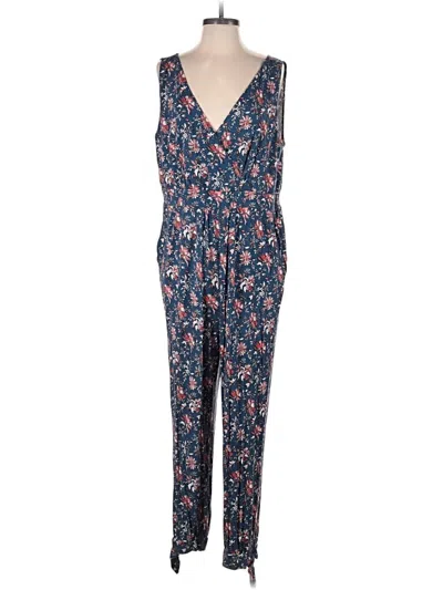 Pre-owned Loft Beach Jumpsuit In Blue