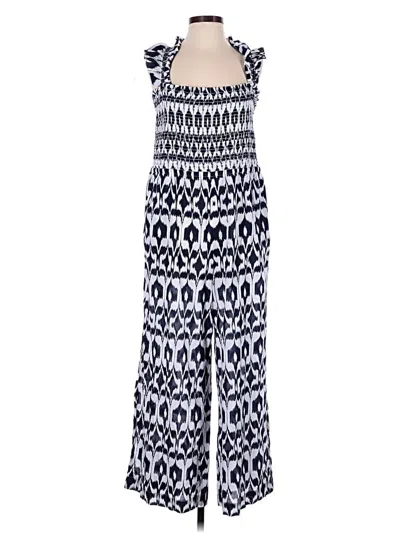 Pre-owned Loft Beach Jumpsuit In Blue