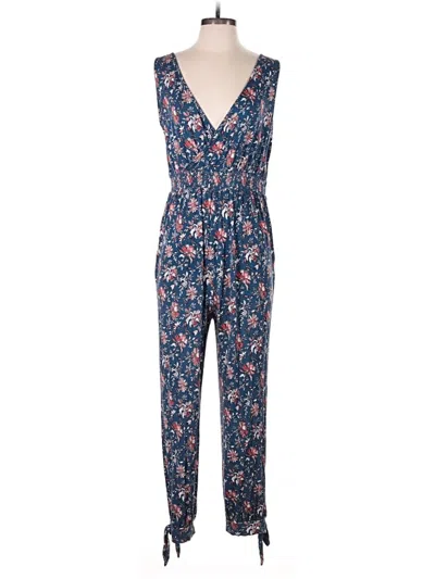 Pre-owned Loft Beach Jumpsuit In Blue